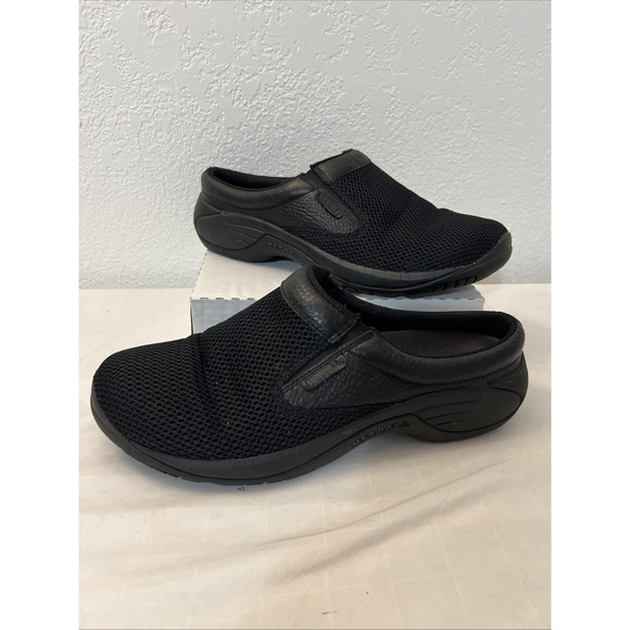 Merrell Slip On Clogs Encore Bypass J66235 Mens Size 11.5 Black EU 46 UK 11 Mesh - Picture 1 of 8